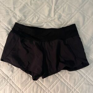 lululemon athletica Black Speed Up Shorts
